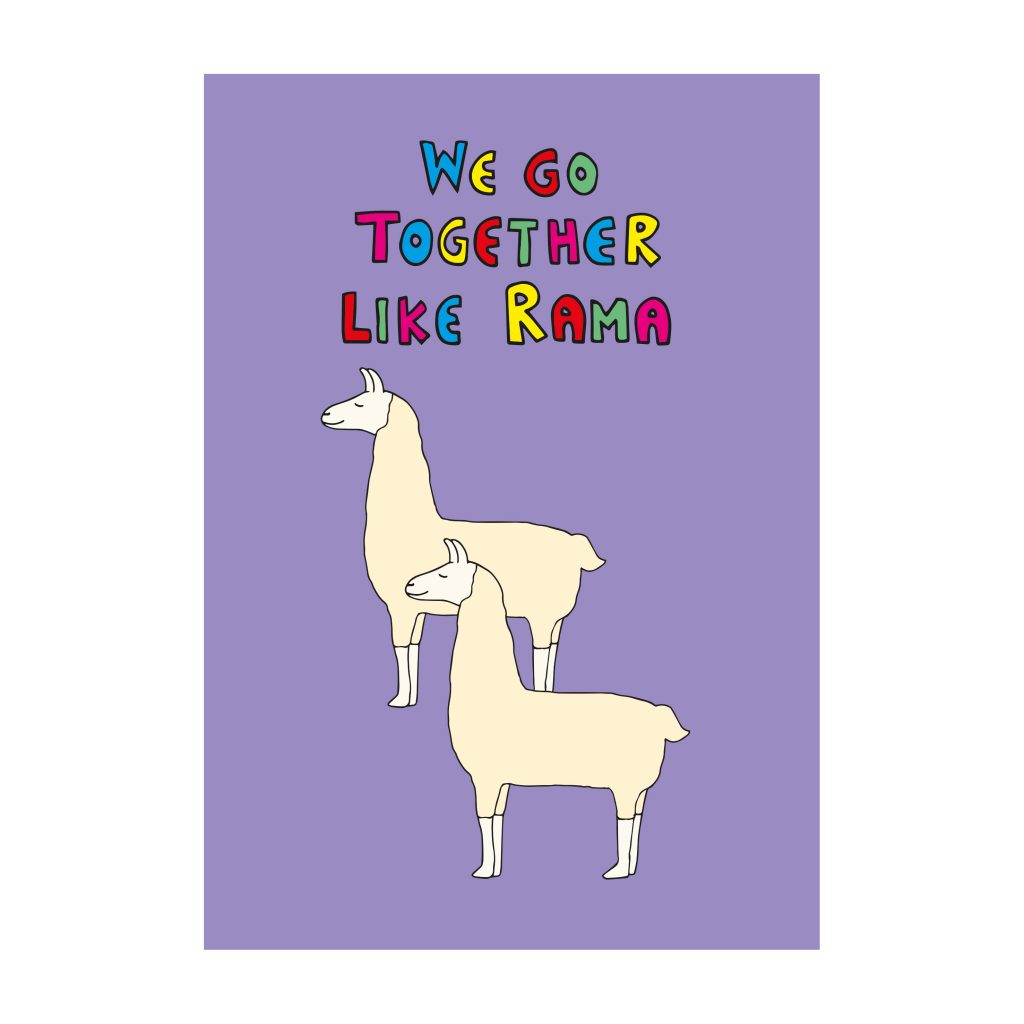 llama Palentine's card by Ladykerry