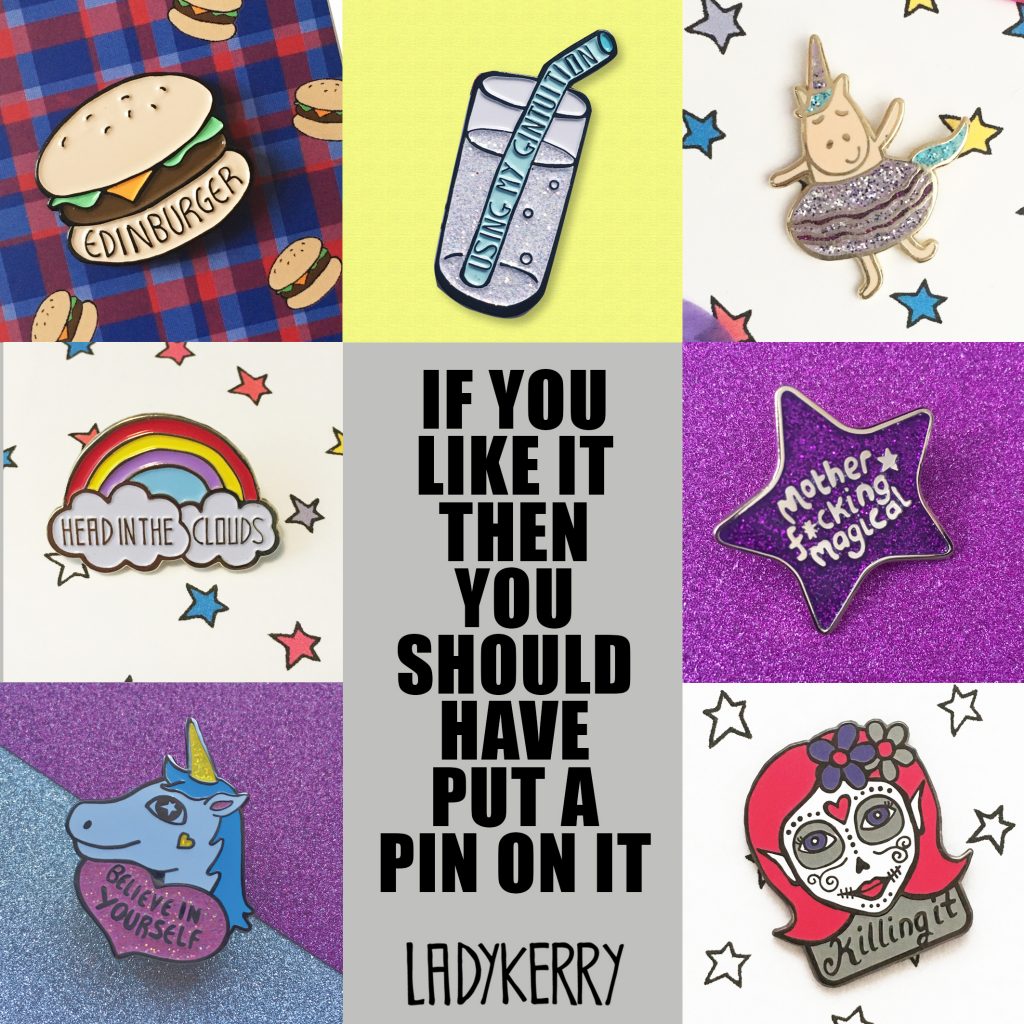 Ladykerry enamel pin collection
