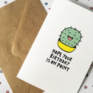 Cactus birthday card by Ladykerry