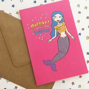Mermaid celebration card