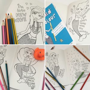 mermaid colouring book