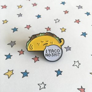 taco enamel pin badge