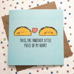 Cute taco card by Ladykerry