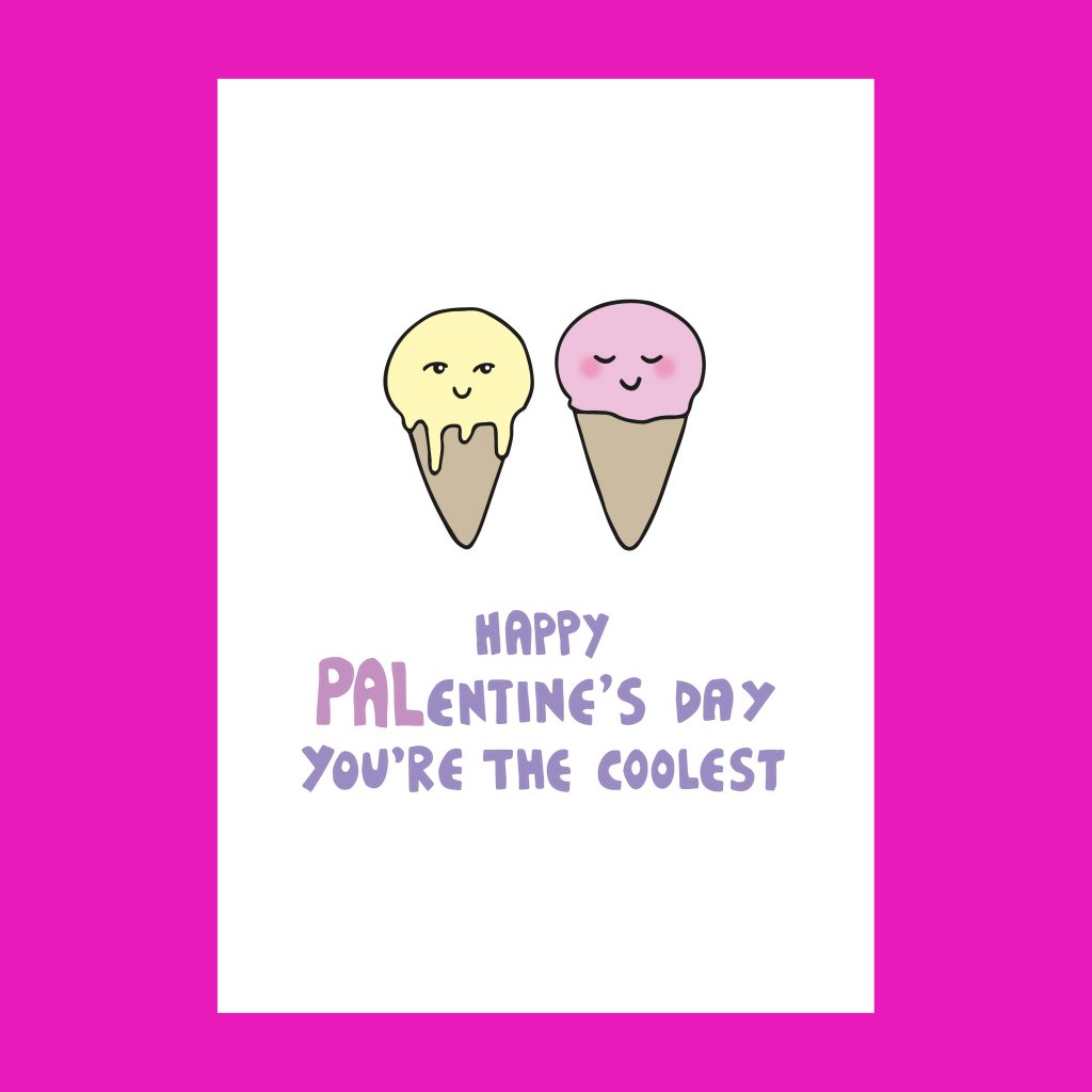 Ice cream palentines card by Ladykerry
